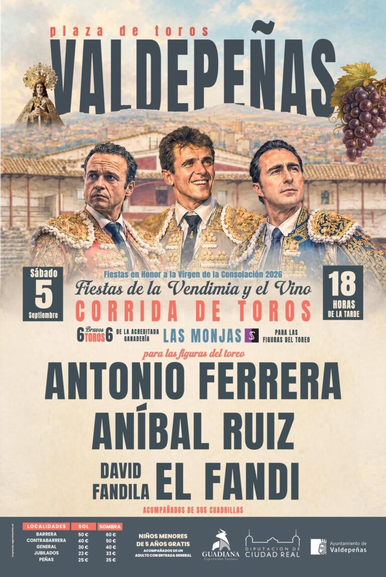 CORRIDA DE TOROS EN VALDEPEÑAS CON MOTIVO DE LA FERIA DEL VINO